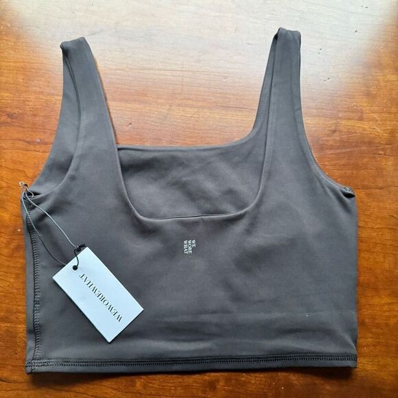 WeWoreWhat $45 straight neck crop top black size XS - Picture 4 of 4